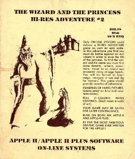 Box art: Hi-Res Adventure #2: The Wizard and the Princess