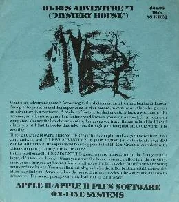 Box art: Hi-Res Adventure #1: Mystery House for Apple ][