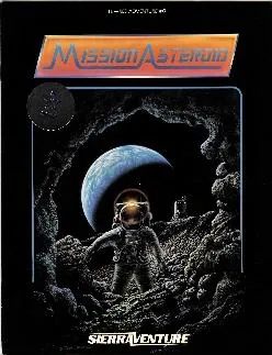 Box art: Hi-Res Adventure #0: Mission: Asteroid for the Apple ][ and Atari 400/800