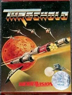 Box art: Threshold for the Apple ][ and Atari 400/800