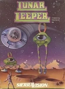 Box art: Lunar Leeper for Apple ][ and Atari 400/800