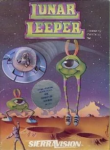 Box art: Lunar Leeper for Apple ][ and Atari 400/800