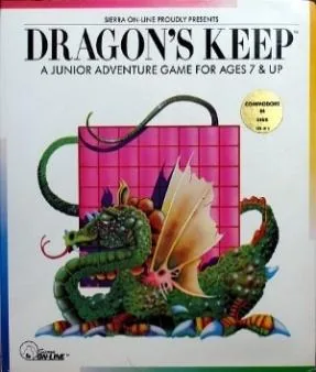 Box art: Dragon’s Keep for the Apple ][ and Commodore 64