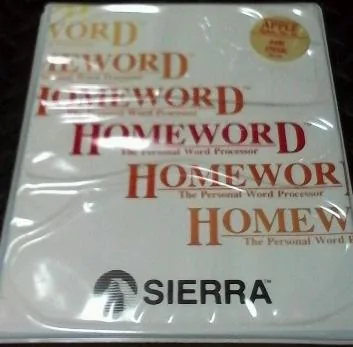 Box art: Homeword for the Apple ][, Commodore 64, and Atari 400/800