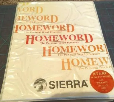 Box art: Homeword for the Apple ][, Commodore 64, and Atari 400/800