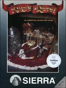 Box art: King’s Quest for the IBM PC, IBM PCjr, Tandy 1000, and Apple ][