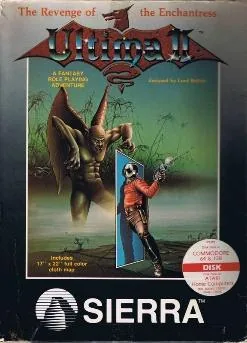 Box art: Ultima II: The Revenge of the Enchantress for the Atari 400/800/Commodore 64