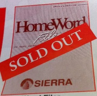 Box art: Homeword Filer for the Apple ][ and IBM PC/PCjr