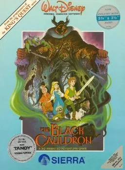 Box art: The Black Cauldron for the IBM PC and Tandy 1000