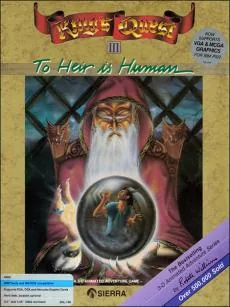 Box art: King’s Quest III: To Heir is Human for the IBM PC/Tandy 1000, Atari ST, Mac, and Commodore Amiga