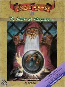 Box art: King’s Quest III: To Heir is Human for the IBM PC/Tandy 1000, Atari ST, Mac, and Commodore Amiga