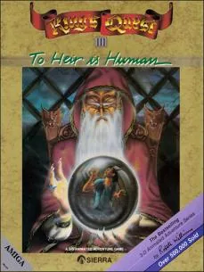 Box art: King’s Quest III: To Heir is Human for the IBM PC/Tandy 1000, Atari ST, Mac, and Commodore Amiga